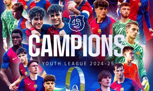 巴萨U19青年队勇夺欧冠三冠王，为球队树立新典范